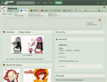 Tablet Screenshot of miahnna.deviantart.com