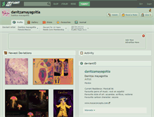 Tablet Screenshot of danitzamayagoitia.deviantart.com