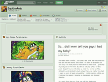 Tablet Screenshot of equidnarojo.deviantart.com