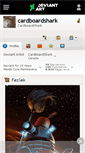 Mobile Screenshot of cardboardshark.deviantart.com