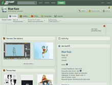 Tablet Screenshot of blue-fuzz.deviantart.com