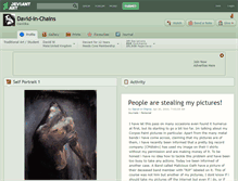 Tablet Screenshot of david-in-chains.deviantart.com