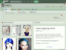 Tablet Screenshot of kkattie12.deviantart.com