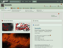 Tablet Screenshot of flametailbc.deviantart.com