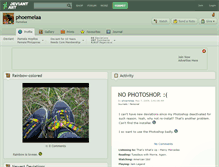 Tablet Screenshot of phoemelaa.deviantart.com