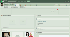 Desktop Screenshot of clockwork-skingirl.deviantart.com