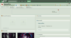 Desktop Screenshot of falconoffire.deviantart.com