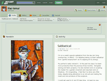 Tablet Screenshot of lilac-lemur.deviantart.com
