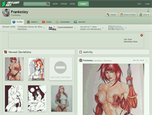 Tablet Screenshot of frankesley.deviantart.com