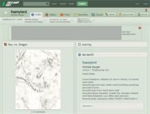 Tablet Screenshot of foamylord.deviantart.com