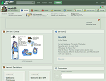 Tablet Screenshot of nexis89.deviantart.com