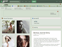 Tablet Screenshot of mtrz.deviantart.com
