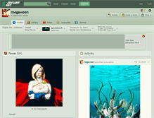 Tablet Screenshot of megaween.deviantart.com
