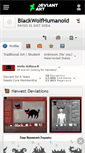 Mobile Screenshot of blackwolfhumanoid.deviantart.com