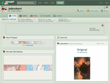 Tablet Screenshot of jadeookami.deviantart.com