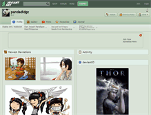 Tablet Screenshot of pandadidge.deviantart.com