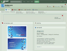 Tablet Screenshot of designworx.deviantart.com