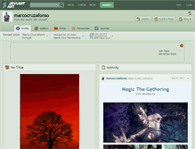 Tablet Screenshot of marcocruzafonso.deviantart.com
