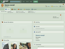 Tablet Screenshot of damon-nomad.deviantart.com