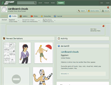 Tablet Screenshot of cardboard-clouds.deviantart.com