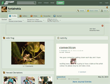 Tablet Screenshot of fontainekia.deviantart.com