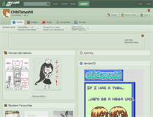 Tablet Screenshot of chibitamashii.deviantart.com