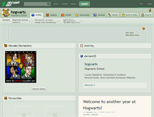 Tablet Screenshot of hogwarts.deviantart.com