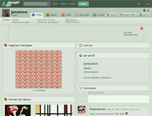 Tablet Screenshot of jamesrave.deviantart.com