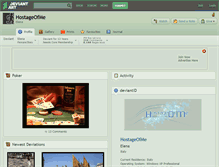 Tablet Screenshot of hostageofme.deviantart.com