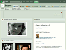 Tablet Screenshot of danypope.deviantart.com