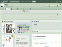 Tablet Screenshot of klast.deviantart.com