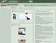 Tablet Screenshot of capsule-corp-hq.deviantart.com