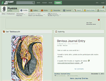Tablet Screenshot of plunkink.deviantart.com