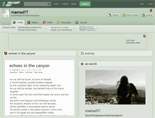 Tablet Screenshot of maenad77.deviantart.com