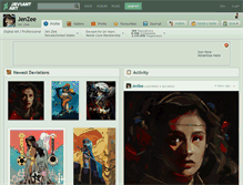 Tablet Screenshot of jenzee.deviantart.com