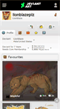 Mobile Screenshot of lionblazeplz.deviantart.com