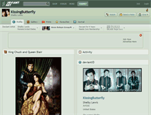 Tablet Screenshot of kissingbutterfly.deviantart.com