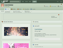 Tablet Screenshot of colorfulsekai.deviantart.com