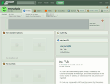 Tablet Screenshot of mryuckplz.deviantart.com