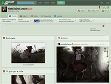 Tablet Screenshot of nataliedecorsair.deviantart.com