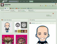 Tablet Screenshot of luisarriola.deviantart.com