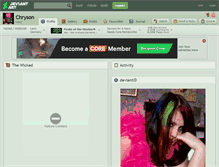 Tablet Screenshot of chryson.deviantart.com