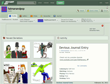 Tablet Screenshot of fatmanandpop.deviantart.com