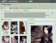 Tablet Screenshot of divinesanity.deviantart.com