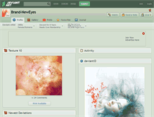 Tablet Screenshot of brand-neweyes.deviantart.com