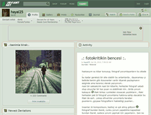 Tablet Screenshot of hayal25.deviantart.com