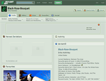 Tablet Screenshot of black-rose-bouquet.deviantart.com