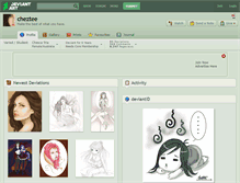 Tablet Screenshot of cheztee.deviantart.com