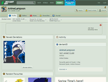 Tablet Screenshot of animelampoon.deviantart.com