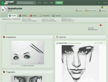 Tablet Screenshot of ileanahunter.deviantart.com